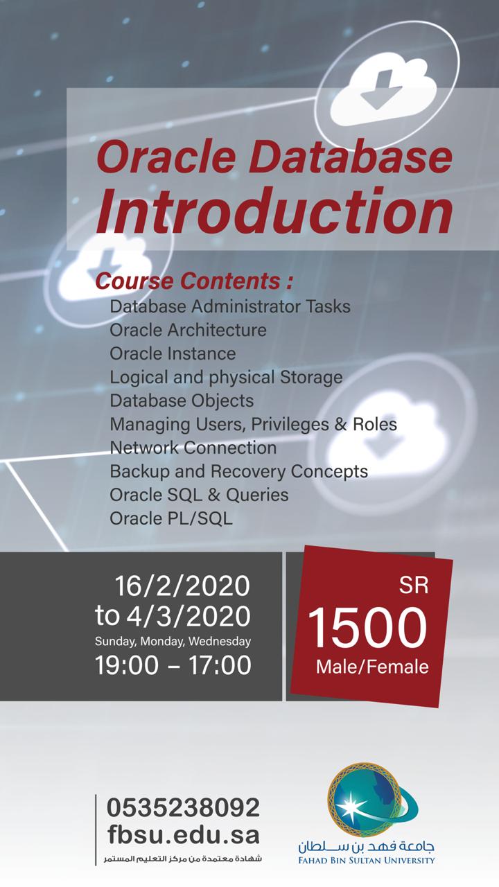Introduction to Oracle Database